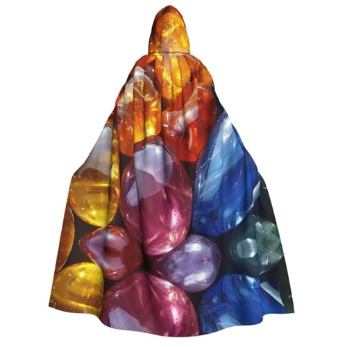 Xvfloreg Kapuzen-Umhang, neutraler Kapuzenumhang mit hochauflösenden Druck, Rollenspiel-Kostüm von XVFLOREG