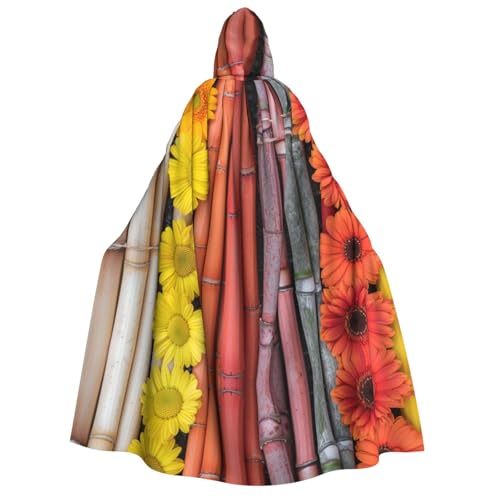 Xvfloreg Kapuzenumhang aus Bambus und Blumen, hochauflösender Druck, neutraler Kapuzenumhang, Rollenspiel-Kostüm Xvfloreg Kapuzenumhang aus Bambus und Blumen, hochauflösender Druck, neutraler Kapuzenumhang, Rollenspiel-Kostüm von XVFLOREG
