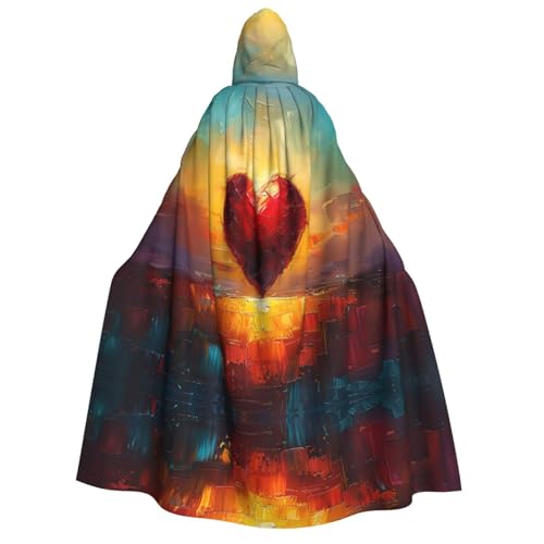 Xvfloreg Lonely Love Mantel mit Kapuze, hochauflösende gedruckt neutralen Mantel mit Kapuze, Rollenspiel Anzug von XVFLOREG