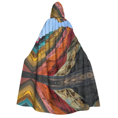 Xvfloreg Magical Mountains Umhang mit Kapuze, neutraler High-Definitiondruck, Kapuzenumhang, Rollenspiel Kostüm von XVFLOREG