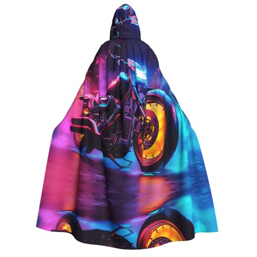 Xvfloreg Magischer Motorrad-Kapuzenumhang, High-Definition-bedruckter neutraler Kapuzenumhang, Rollenspiel-Kostüm Xvfloreg Magischer Motorrad-Kapuzenumhang, High-Definition-bedruckter neutraler Kapuzenumhang, Rollenspiel-Kostüm von XVFLOREG