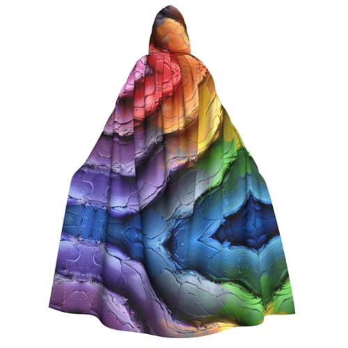 Xvfloreg Pigment Wave Kapuzenumhang High-Definition gedruckt Neutral Kapuzenumhang Rollenspiel Kostüm von XVFLOREG