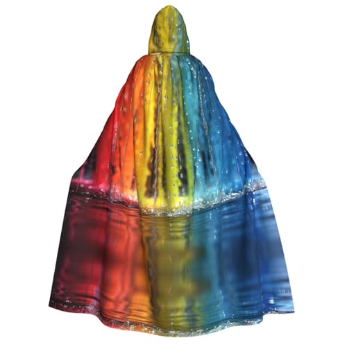 Xvfloreg Rainbow Ice Hanging Hooded Cape, High-Definition Printed Neutral Umhang mit Kapuze, Rollenspiel-Kostüm Xvfloreg Rainbow Ice Hanging Hooded Cape, High-Definition Printed Neutral Umhang mit Kapuze, Rollenspiel-Kostüm von XVFLOREG