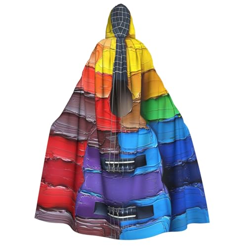 Xvfloreg Regenbogen Gitarre Kapuzen Umhang High-Definition Gedruckt Neutral Kapuzenumhang Rollenspiel Kostüm Xvfloreg Regenbogen Gitarre Kapuzen Umhang High-Definition Gedruckt Neutral Kapuzenumhang Rollenspiel Kostüm von XVFLOREG