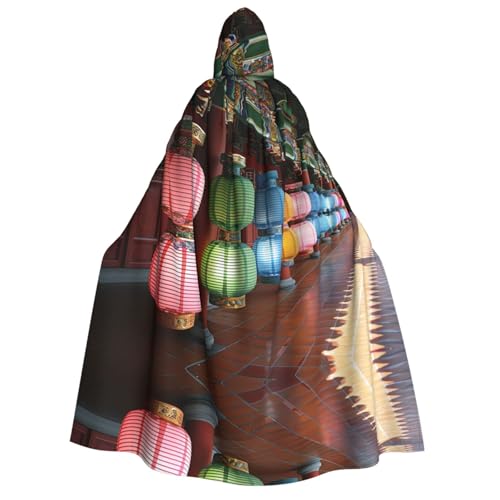 Xvfloreg Regenbogen Laterne Kapuzenumhang High-Definition Gedruckt Neutral Kapuzenumhang Rollenspiel Kostüm von XVFLOREG