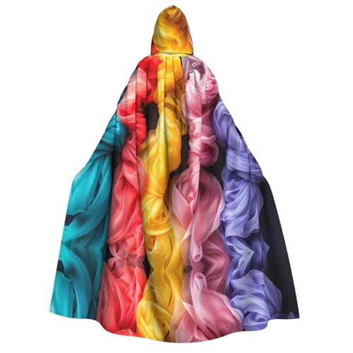 Xvfloreg Regenbogen Schal Kapuzenumhang High-Definition Gedruckt Neutral Kapuzenumhang Rollenspiel Kostüm von XVFLOREG