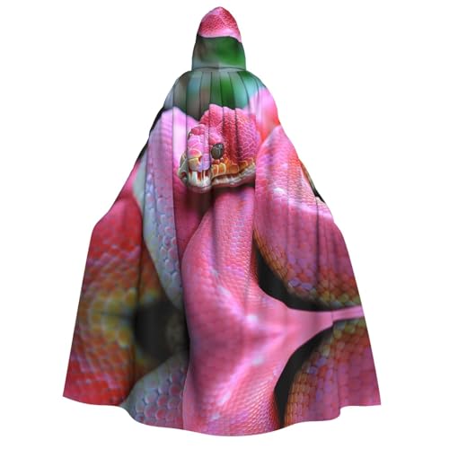 Xvfloreg Rosa Schlangen-Kapuzenumhang, High-Definition-bedruckter neutraler Kapuzenumhang, Rollenspiel-Kostüm Xvfloreg Rosa Schlangen-Kapuzenumhang, High-Definition-bedruckter neutraler Kapuzenumhang, Rollenspiel-Kostüm von XVFLOREG
