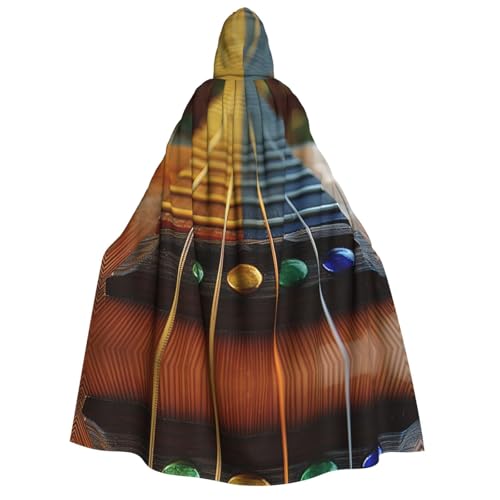 Xvfloreg String Kapuzenumhang High-Definition gedruckt Neutral Kapuzenumhang Rollenspiel Kostüm von XVFLOREG