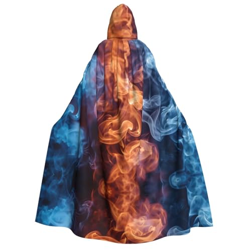 Xvfloreg Unique Smoke (2) Kapuzenumhang, High-Definition-bedruckter neutraler Kapuzenumhang, Rollenspiel-Kostüm von XVFLOREG