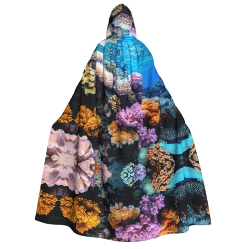 Xvfloreg Unterwasserblumen Kapuzenumhang High-Definition gedruckt Neutral Kapuzenumhang Rollenspiel Kostüm Xvfloreg Unterwasserblumen Kapuzenumhang High-Definition gedruckt Neutral Kapuzenumhang Rollenspiel Kostüm von XVFLOREG