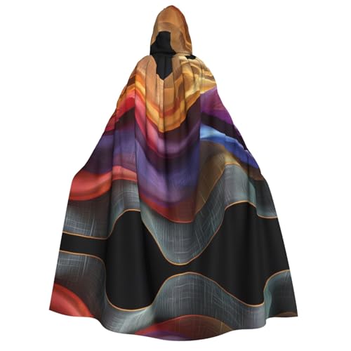 Xvfloreg Wave Schal Mit Kapuze Cape, High-Definition Gedruckt Neutrale Kapuze Cape, Rollenspiel Kostüm von XVFLOREG