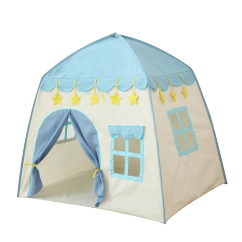 Prinzessin Castle Kinder Spielen Zelt großes Fairy Playhouse 51.18x39.37x51.18 Zoll Tipee Zelt für Kinder Geburtstag für Mädchen Blau .. von XVHOAB
