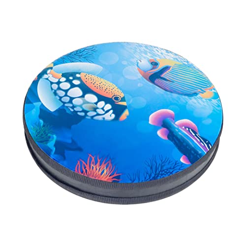 Sea Drum Hand Beat Drum Ocean Wave Percussion Spielzeug mit Fisch Patton für Kinder Kinder Baby Blau 13inch Meer Sea Drum Hand Beat Drum Ocean Wave Percussion Spielzeug mit Fisch Patton für Kinder Kinder Baby Blau 13inch Meer von XVHOAB