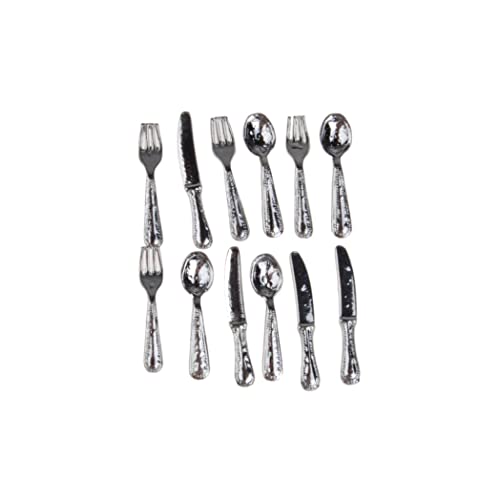 XVHOAB 12pcs Messer- und Gabel Tabellengeschirr Set Mini House Crafts Miniatur Play Szene 1:12 Modell Doll House Accessoires Dekoration Delikat 1:12 Dollhouse Supplies XVHOAB 12pcs Messer- und Gabel Tabellengeschirr Set Mini House Crafts Miniatur Play Szene 1:12 Modell Doll House Accessoires Dekoration Delikat 1:12 Dollhouse Supplies von XVHOAB