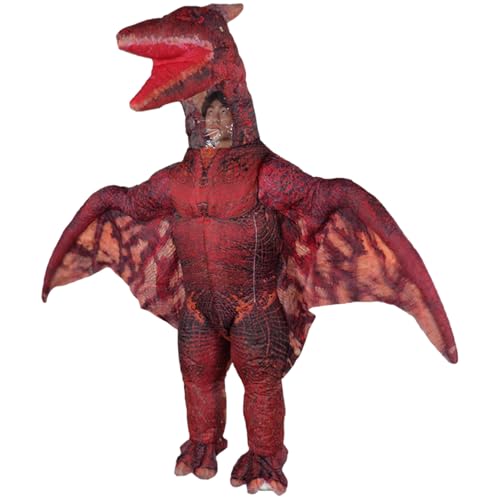 XVHOAB 1pc Dinosaurierkostasse rotes Pterodaktylblettable Dinosaurierkostüm Lustige Halloween -Kostüme für Party Halloween Cosplay XVHOAB 1pc Dinosaurierkostasse rotes Pterodaktylblettable Dinosaurierkostüm Lustige Halloween -Kostüme für Party Halloween Cosplay von XVHOAB