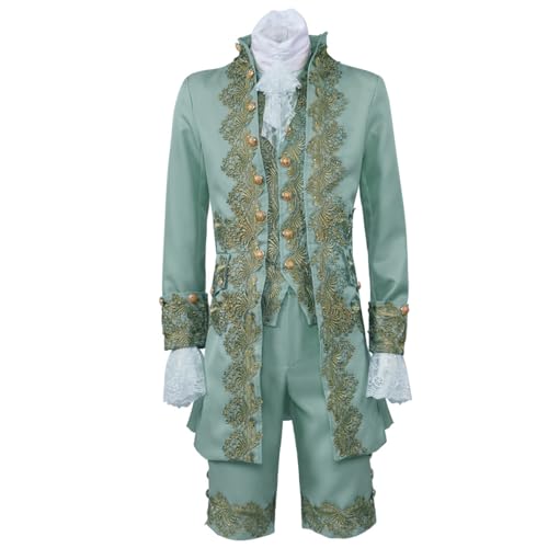 XVHOAB 1pc Herren Victorian Kostüm, 1791 Prince Kostüm Herren Regency Tailcoat Vest Cosplay Anzug für Halloween Party l XVHOAB 1pc Herren Victorian Kostüm, 1791 Prince Kostüm Herren Regency Tailcoat Vest Cosplay Anzug für Halloween Party l von XVHOAB