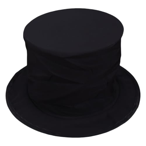 XVHOAB Black Top Hat, 6 Inch Tall Magician Hat with Secret Compartment Magician Costume Accessory for Kids Adults Dress up Party Birthday SuppliesTop von XVHOAB