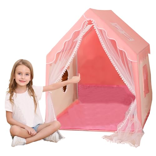 XVHOAB Kinderzelt Indoor-Spielzelte für Mädchen Prinzessin Zelt mit Tragetasche und atmungsaktives Mesh Fenster Nicht-Schlupf-Prinzessin Castle Playhouse für Kleinkindmädchen ohne Ornamente XVHOAB Kinderzelt Indoor-Spielzelte für Mädchen Prinzessin Zelt mit Tragetasche und atmungsaktives Mesh Fenster Nicht-Schlupf-Prinzessin Castle Playhouse für Kleinkindmädchen ohne Ornamente von XVHOAB