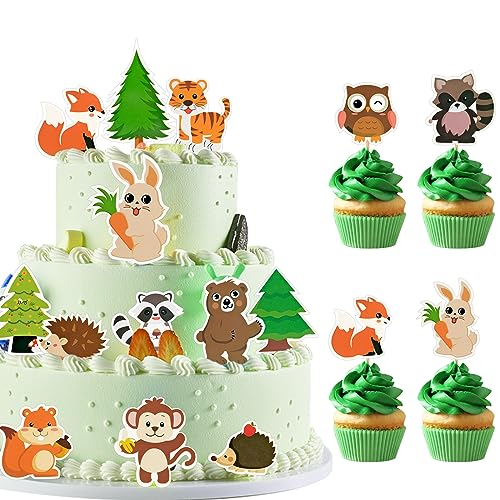 31 Stück Tortendeko Tiere, Cake Toppers Zoo, Tortendeko Wald Tiere, Jungle Safari Animal Cupcake Toppers, Muffin Deko Geburtstag, Tortendeko Geburtstag Junge, Dschungel Geburtstag Dekoration 31 Stück Tortendeko Tiere, Cake Toppers Zoo, Tortendeko Wald Tiere, Jungle Safari Animal Cupcake Toppers, Muffin Deko Geburtstag, Tortendeko Geburtstag Junge, Dschungel Geburtstag Dekoration von XWCHASA