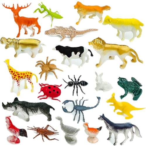 XWCHASA 24Pcs Mini Bauernhof Tierfiguren, Tiere Spielzeug für Kinder, Tiere Figuren Bauernhoftiere Mini Tiere Spielzeug Realistische Scheunentiere Kunststoff Tierfiguren XWCHASA 24Pcs Mini Bauernhof Tierfiguren, Tiere Spielzeug für Kinder, Tiere Figuren Bauernhoftiere Mini Tiere Spielzeug Realistische Scheunentiere Kunststoff Tierfiguren von XWCHASA