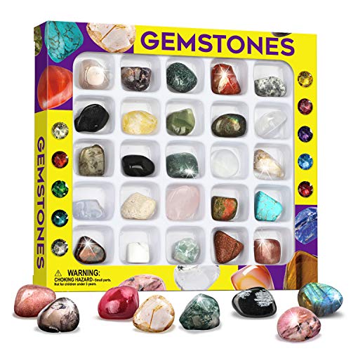 Edelsteine Edelsteinsammlung für Kinder - Sammeln 25 Kleine Steine - Mitgebsel Kindergeburtstag Gastgeschenke 5 6 7 8 Jahre - Geschenke für Mädchen Jungen 9 10 11 12 Edelsteine Edelsteinsammlung für Kinder - Sammeln 25 Kleine Steine - Mitgebsel Kindergeburtstag Gastgeschenke 5 6 7 8 Jahre - Geschenke für Mädchen Jungen 9 10 11 12 von XX
