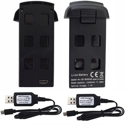 2PCS 7,4V 1200mAh Li-Po Akku mit 2PCS USB-Ladekabel für S166 S167 SP500 Quadcopter Teile Fernbedienung Flugzeug Wiederaufladbare Lithium-Batterie 2PCS 7,4V 1200mAh Li-Po Akku mit 2PCS USB-Ladekabel für S166 S167 SP500 Quadcopter Teile Fernbedienung Flugzeug Wiederaufladbare Lithium-Batterie von XXHH