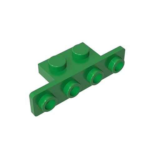 10201 Scharnierplattenhalterung, 1x2-1x4, abgerundete Ecken, GDS-638, kompatibel mit Lego-Bausteinen, Farbe:Grün 28 von XYEIUGO
