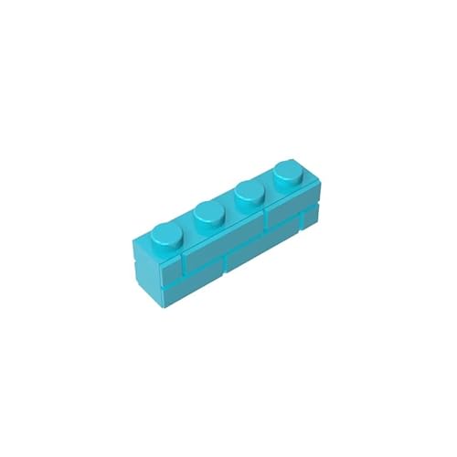 15533 Basic Bricks Brick Special 1x4 mit Mauerziegelprofil, 50 Stück, GDS-632, kompatibel mit Lego Bausteinen, Farbe:Smaragdgrün 322 von XYEIUGO