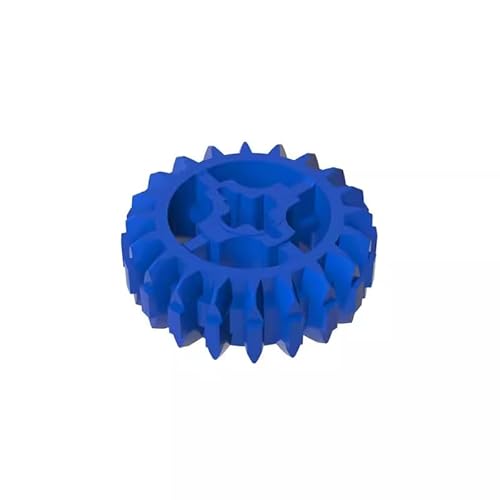 18575 Gear Technic Gear 20 Zähne Doppelschräge mit Achsloch, Typ 1 [+ Öffnung], 10TE, GDS-1103, kompatibel mit Lego Bausteinen, Farbe:Blau 23 von XYEIUGO