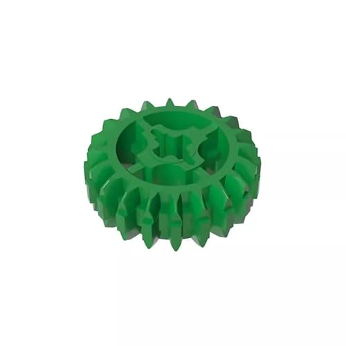 18575 Gear Technic Gear 20 Zähne Doppelschräge mit Achsloch, Typ 1 [+ Öffnung], 10TE, GDS-1103, kompatibel mit Lego Bausteinen, Farbe:Grün 28 von XYEIUGO