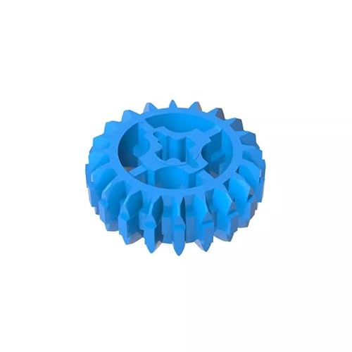 18575 Gear Technic Gear 20 Zähne Doppelschräge mit Achsloch, Typ 1 [+ Öffnung], 10TE, GDS-1103, kompatibel mit Lego Bausteinen, Farbe:Himmelblau 321 von XYEIUGO