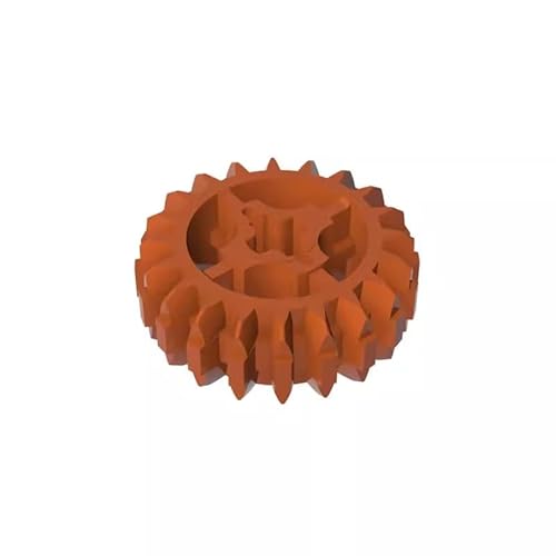 18575 Gear Technic Gear 20 Zähne Doppelschräge mit Achsloch, Typ 1 [+ Öffnung], 10TE, GDS-1103, kompatibel mit Lego Bausteinen, Farbe:Kaffeebraun 38 von XYEIUGO