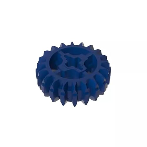 18575 Gear Technic Gear 20 Zähne Doppelschräge mit Achsloch, Typ 1 [+ Öffnung], 10TE, GDS-1103, kompatibel mit Lego Bausteinen, Farbe:Königsblau 140 von XYEIUGO