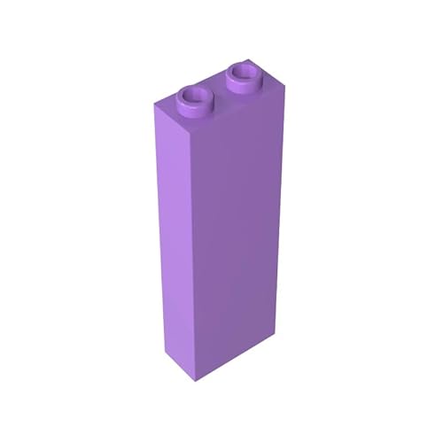 2454 Basic Bricks Brick 1x2x5 ohne Seitenstützen, 10 Stück, GDS-740, kompatibel mit Lego Bausteinen, Farbe:Blauviolett 324 von XYEIUGO
