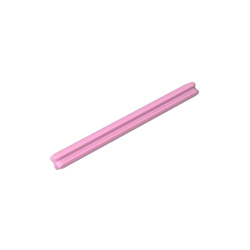 3706 Achsbolzenverbindung Technic-Achse 6, 50 Stück, GDS-576, kompatibel mit Lego-Steinen, Farbe:Leuchtendes Pink 222 von XYEIUGO