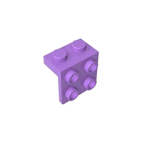 44728 Scharnierplattenhalterung, 1x2-2x2, 10 Stück, GDS-641, kompatibel mit Lego-Bausteinen, Farbe:Blauviolett 324 von XYEIUGO