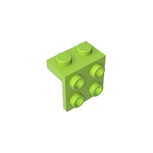 44728 Scharnierplattenhalterung, 1x2-2x2, 10 Stück, GDS-641, kompatibel mit Lego-Bausteinen, Farbe:Limette 119 von XYEIUGO