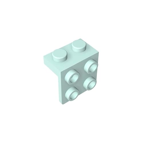 44728 Scharnierplattenhalterung, 1x2-2x2, 10 Stück, GDS-641, kompatibel mit Lego-Bausteinen, Farbe:Pastellgrün 323 von XYEIUGO