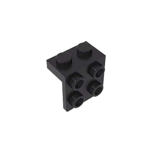 44728 Scharnierplattenhalterung, 1x2-2x2, 10 Stück, GDS-641, kompatibel mit Lego-Bausteinen, Farbe:Schwarz 26 von XYEIUGO