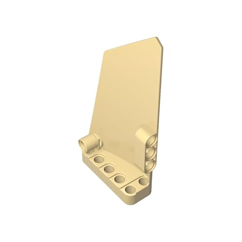 64682 Technik Dekoration Technic Panel Verkleidung #18 Groß Glatt, Seite B 10 Stück GDS-1023 Kompatibel mit Lego Bausteinen, Farbe:Hellbraun 5 von XYEIUGO