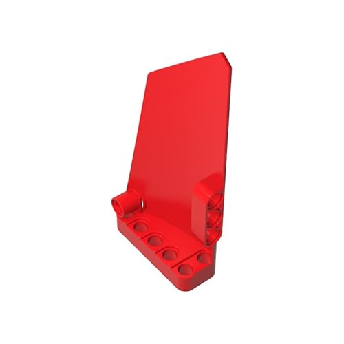 64682 Technik Dekoration Technic Panel Verkleidung #18 Groß Glatt, Seite B 10 Stück GDS-1023 Kompatibel mit Lego Bausteinen, Farbe:Rot 21 von XYEIUGO
