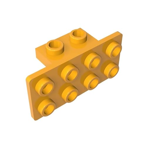 93274 Scharnierplattenhalterung, 1x2-2x4, 10 Stück, GDS-639, kompatibel mit Lego Bausteinen, Farbe:Dunkelgelb 191 von XYEIUGO