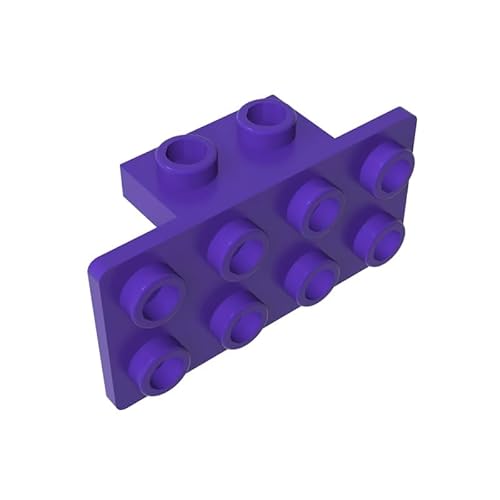 93274 Scharnierplattenhalterung, 1x2-2x4, 10 Stück, GDS-639, kompatibel mit Lego Bausteinen, Farbe:Lila 268 von XYEIUGO