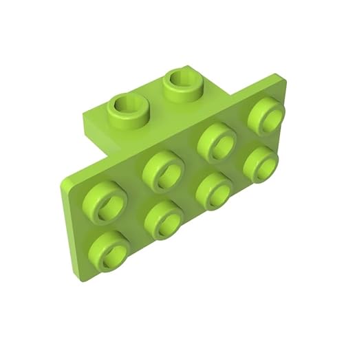 93274 Scharnierplattenhalterung, 1x2-2x4, 10 Stück, GDS-639, kompatibel mit Lego Bausteinen, Farbe:Limette 119 von XYEIUGO