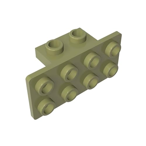 93274 Scharnierplattenhalterung, 1x2-2x4, 10 Stück, GDS-639, kompatibel mit Lego Bausteinen, Farbe:Maidingrün 330 von XYEIUGO