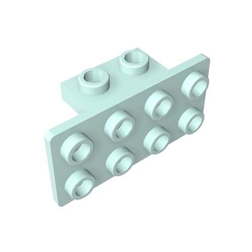 93274 Scharnierplattenhalterung, 1x2-2x4, 10 Stück, GDS-639, kompatibel mit Lego Bausteinen, Farbe:Pastellgrün 323 von XYEIUGO