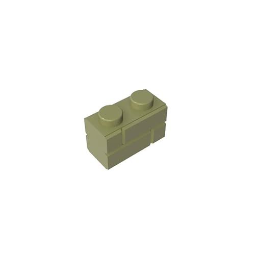 98283 Basic Bricks Brick Special 1x2 mit Mauerziegelprofil, 10 Stück, GDS-631, kompatibel mit Lego Bausteinen, Farbe:Maidingrün 330 98283 Basic Bricks Brick Special 1x2 mit Mauerziegelprofil, 10 Stück, GDS-631, kompatibel mit Lego Bausteinen, Farbe:Maidingrün 330 von XYEIUGO