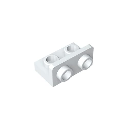 99780 Scharnierplattenhalterung, 1x2-1x2, umgekehrt, 50 Stück, GDS-643, kompatibel mit Lego Bausteinen, Farbe:Cremeweiß von XYEIUGO