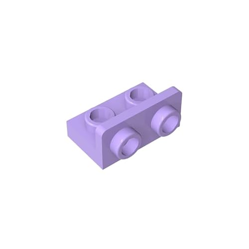 99780 Scharnierplattenhalterung, 1x2-1x2, umgekehrt, 50 Stück, GDS-643, kompatibel mit Lego Bausteinen, Farbe:Helllila 325 von XYEIUGO