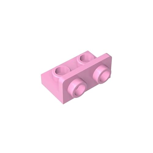 99780 Scharnierplattenhalterung, 1x2-1x2, umgekehrt, 50 Stück, GDS-643, kompatibel mit Lego Bausteinen, Farbe:Leuchtendes Pink 222 von XYEIUGO